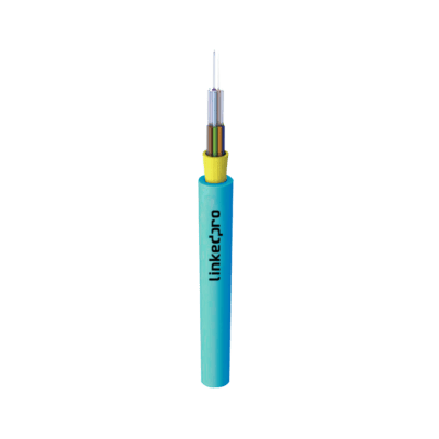 Cable de Fibra Óptica Multimodo OM3 50/125, 6 Hilos, para Interior, Tight Buffer 900µm, OFNR Riser, Dieléctrica, Precio Por Metro, (Hasta 2000 Metros en un Solo Tramo de Cable)