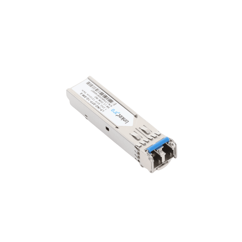 LPINDSFP1GSM5-AD-4-l Transceptor Óptico Industrial SFP (Mini-Gbic) / Monomodo 1310 nm / 1.25 Gbps / 1000BASE / Conectores LC/UPC Dúplex / DDM / Hasta 5 km LP-IND-SFP-1G-SM-5 5