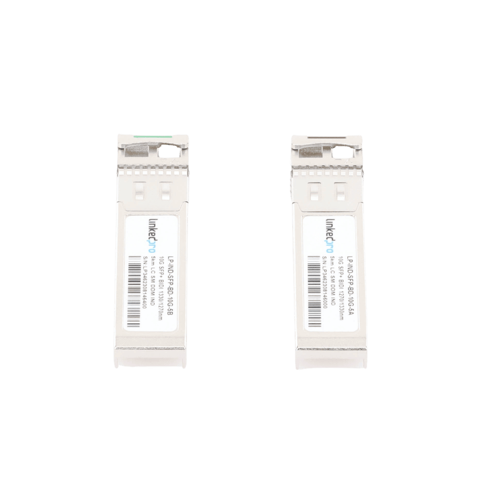 LPINDSFPBD10G5-AD-2-l Transceptores Ópticos Industriales Bidireccionales SFP+ (Mini-Gbic) / Monomodo 1270 & 1330 nm / 10 Gbps / 10GBASE / Conector LC/UPC Simplex / DDM / Hasta 5 km / 2 Piezas LP-IND-SFP-BD-10G-5 3
