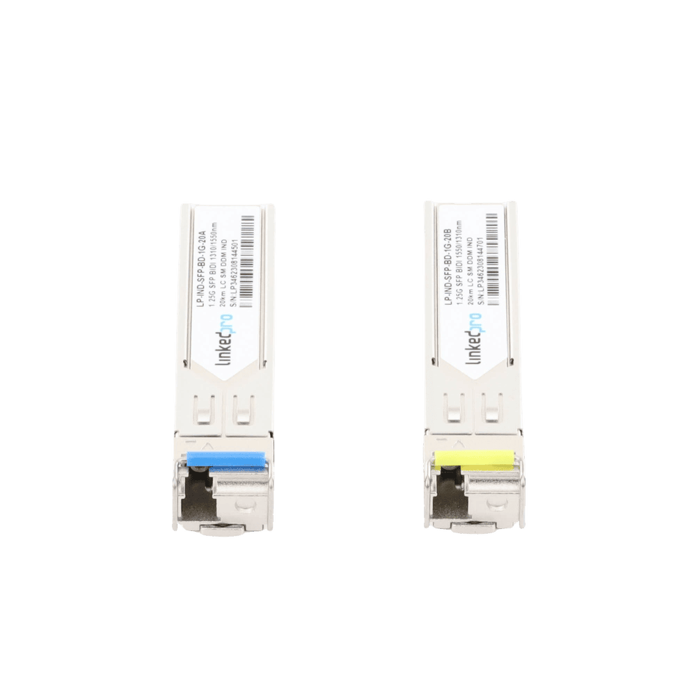 LPINDSFPBD1G20-AD-2-l Transceptores Ópticos Industriales Bidireccionales SFP (Mini-Gbic) / Monomodo 1310 & 1550 nm / 1.25 Gbps / 1000BASE-BX / Conector LC/UPC Simplex / DDM / Hasta 20 km / 2 Piezas LP-IND-SFP-BD-1G-20 3