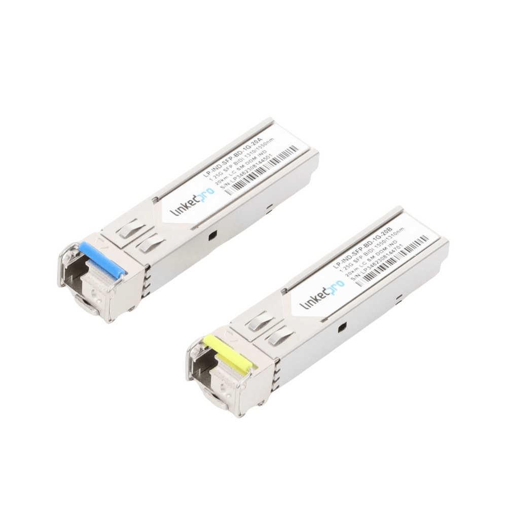 LPINDSFPBD1G20-AD-3-l Transceptores Ópticos Industriales Bidireccionales SFP (Mini-Gbic) / Monomodo 1310 & 1550 nm / 1.25 Gbps / 1000BASE-BX / Conector LC/UPC Simplex / DDM / Hasta 20 km / 2 Piezas LP-IND-SFP-BD-1G-20 4
