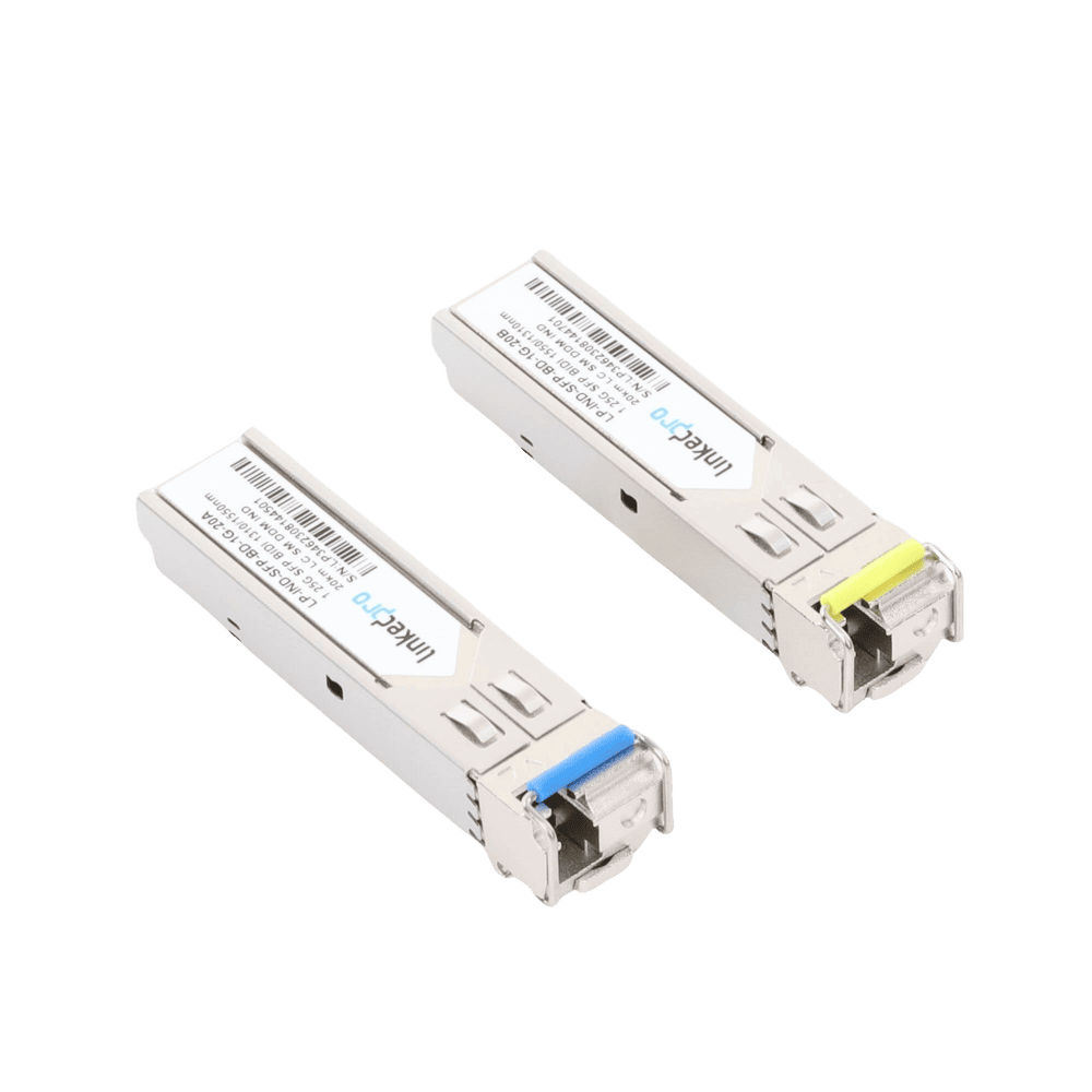 LPINDSFPBD1G20-AD-4-l Transceptores Ópticos Industriales Bidireccionales SFP (Mini-Gbic) / Monomodo 1310 & 1550 nm / 1.25 Gbps / 1000BASE-BX / Conector LC/UPC Simplex / DDM / Hasta 20 km / 2 Piezas LP-IND-SFP-BD-1G-20 5