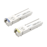 Transceptores Ópticos Industriales Bidireccionales SFP (Mini-Gbic) / Monomodo 1310 & 1550 nm / 1.25 Gbps / 1000BASE-BX / Conector LC/UPC Simplex / DDM / Hasta 3 km / 2 Piezas LPINDSFPBD1G3-l