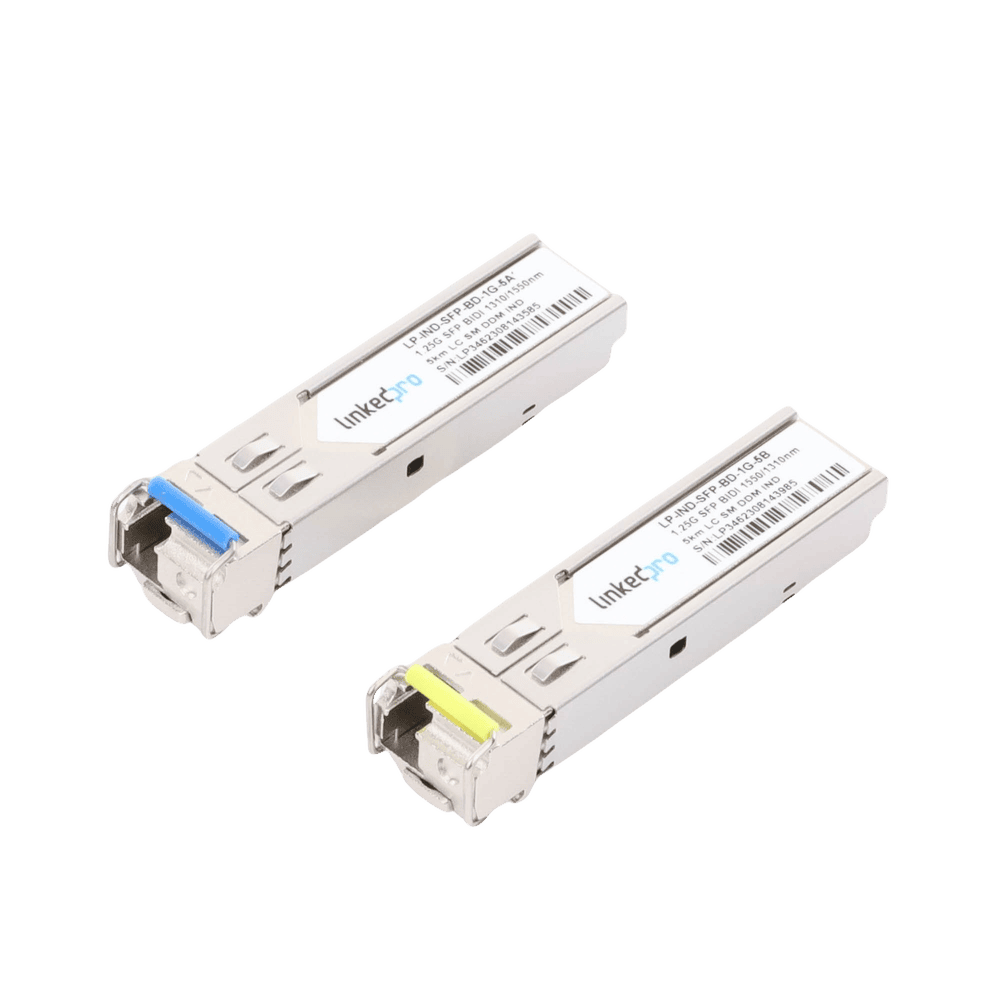 LPINDSFPBD1G5-AD-3-l Transceptores Ópticos Industriales Bidireccionales SFP (Mini-Gbic) / Monomodo 1310 & 1550 nm / 1.25 Gbps / 1000BASE-BX / Conector LC/UPC Simplex / DDM / Hasta 5 km / 2 Piezas LP-IND-SFP-BD-1G-5 4