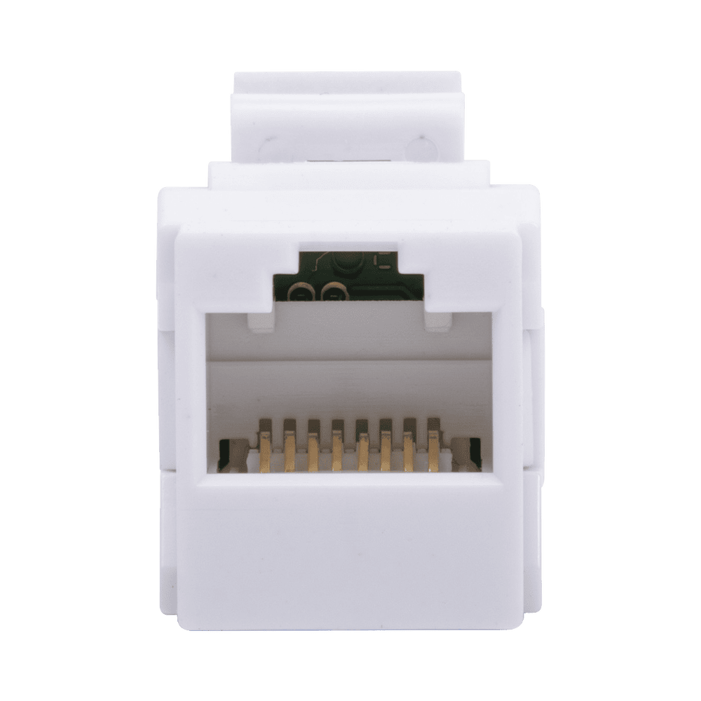 LPKJUC6A-AD-1-l Acoplador UTP Cat6A Hembra RJ45 a RJ45 Hembra Color Blanco LPKJUC6A 5
