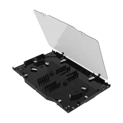 Charola de Empalme para Fibra Óptica, Protección para 24 Empalmes de Fusión o Mecánicos, Compatible con Distribuidor LPODF8024