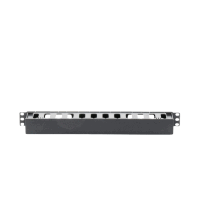 Organizador de Cables Horizontal de 1U para Rack de 19", Fabricado en Polímero Resistente a Deformaciones y Rayones