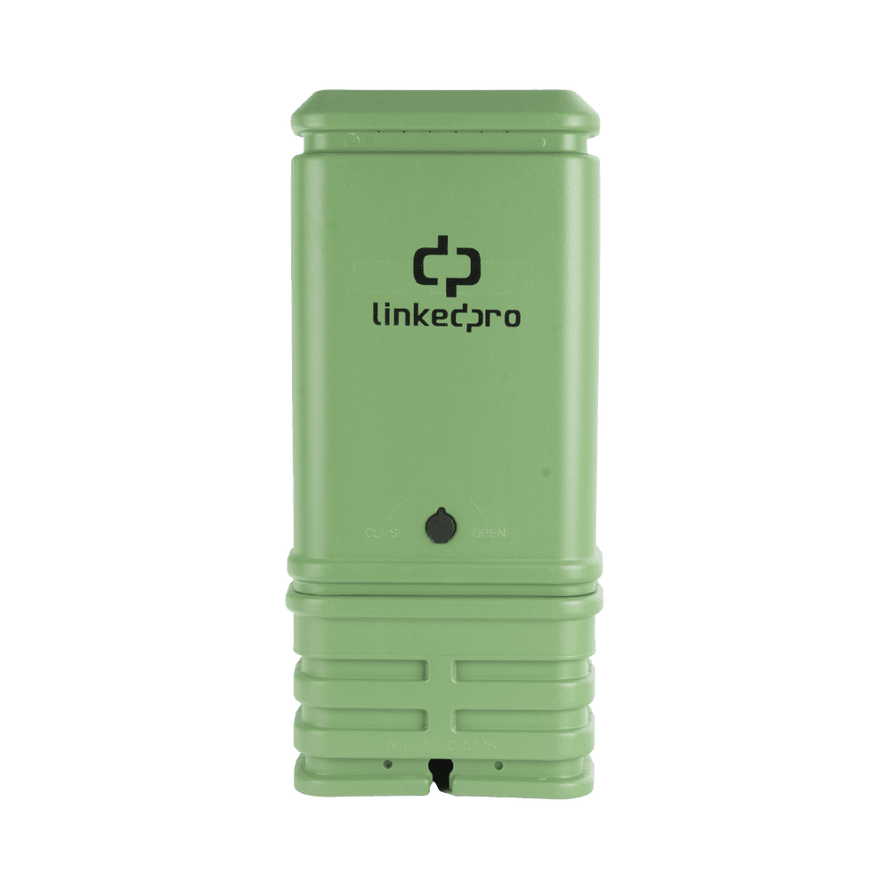 LPPHPECT-l Pedestal para Cajas de Empalme de Fibra Óptica tipo Cubo Color Verde con Bracket Estandar (No incluye caja de empalme) LP-PHPE-CT 1