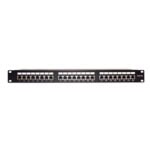 Panel de Parcheo de Impacto Blindado (STP) de 24 Puertos Cat5e, 19 Pulgadas LPPP530det-1