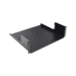 Rack Abierto de Montaje en Pared, de 19in, de 2 Unidades de Rack, con Charola de 460 mm de Profundidad, Se envía el Gabinete Armado. LPRAP1802-LAT-IZQ-l