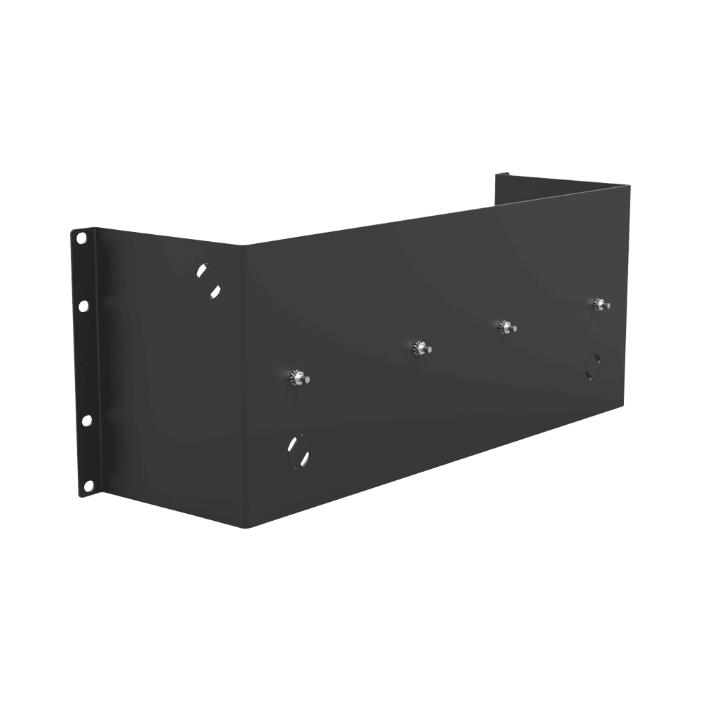 LPRDM4U-FRENTE-l Riel de 35 mm con Soporte para Rack de 19" 4UR LP-RDM-4U 2