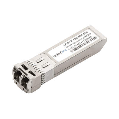 Transceptor Óptico SFP+ (Mini-Gbic) / Multimodo 850 nm / 10 Gbps / 10GBASE-SR / Conectores LC/UPC Dúplex / DDM / Hasta 550 m