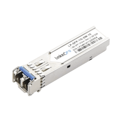 Transceptor Óptico SFP (Mini-Gbic) / Monomodo 1310 nm / 1.25 Gbps / 1000BASE-LX / Conectores LC/UPC Dúplex / DDM / Hasta 10 km