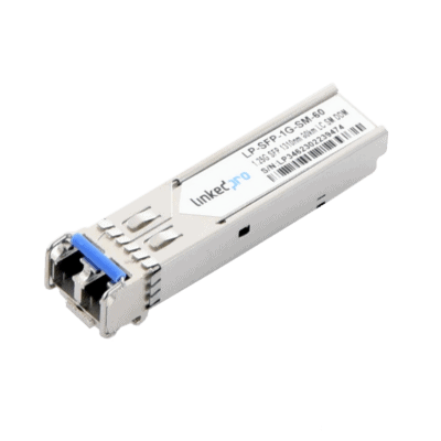 Transceptor Óptico SFP (Mini-Gbic) / Monomodo 1310 nm / 1.25 Gbps / 1000BASE-EX / Conectores LC/UPC Dúplex / DDM / Hasta 60 km