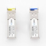 Transceptores Ópticos Bidireccionales SFP (Mini-Gbic) / Monomodo 1310 & 1550 nm / 1.25 Gbps / 1000BASE-BX / Conector LC/UPC Simplex / DDM / Hasta 40 km / 2 Piezas LPSFPBD1G40-AD-1-l