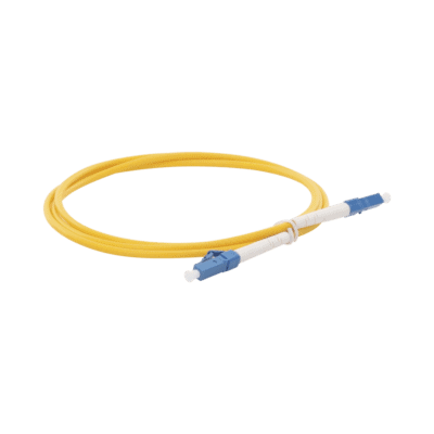 Jumper de Fibra Óptica Monomodo LC/UPC-LC/UPC Simplex de 1 Metro (3.28 Pies), 3mm