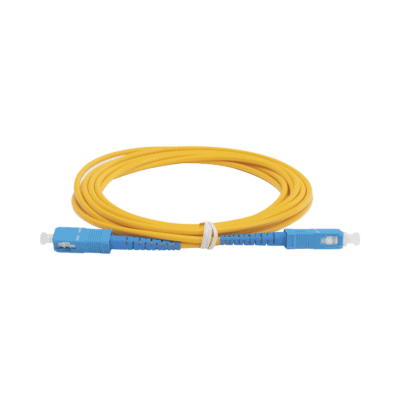 Jumper de Fibra Óptica Monomodo SC/UPC-SC/UPC Simplex de 3 Metros (9.84 Pies), 3mm