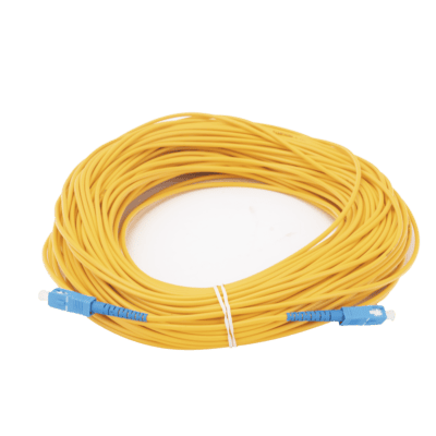 Jumper de Fibra Óptica Monomodo SC/UPC-SC/UPC Simplex de 50 Metros (164.04 Pies), 3mm