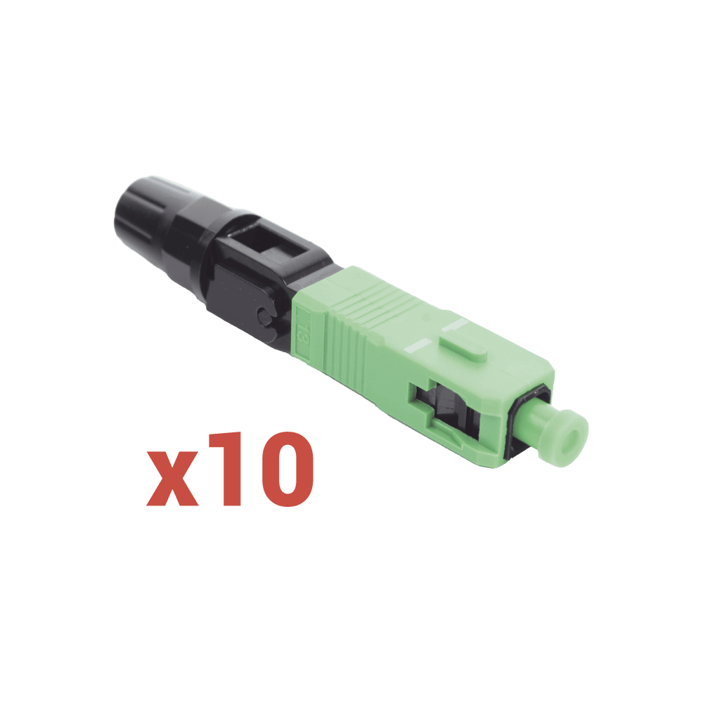 LPSMFCAPC10-l Conector Mecánico de Instalación en Campo, Monomodo FC/APC, Pre-pulido, Re-terminable (Paquete con 10 conectores) LP-SM-FCAPC10 1