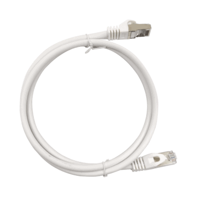 Patch Cord Cat6A 10G Blindado 1.0 Metro (3.28 Pies) Blanco
