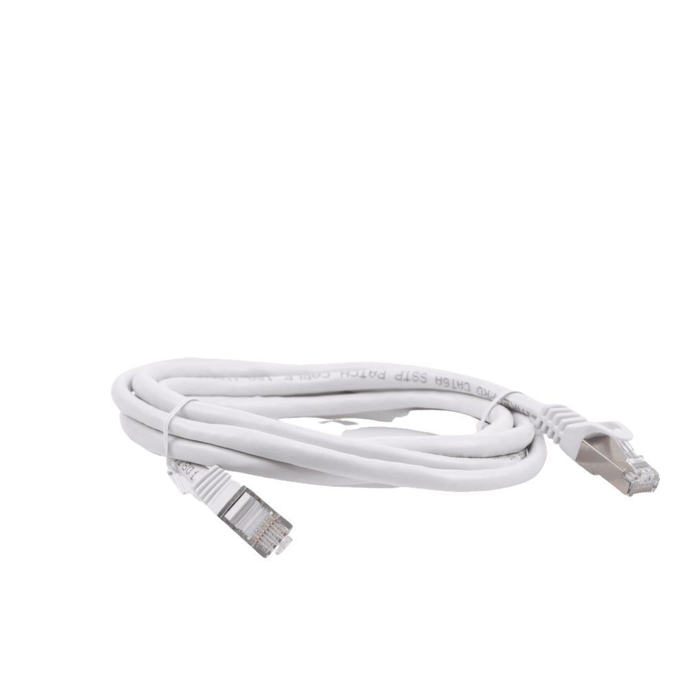 LPSTP6A200WH-AD-1-l Patch Cord Cat6A 10G Blindado 2 Metros (6.56 Pies) Blanco LP-STP-6A-200WH 2