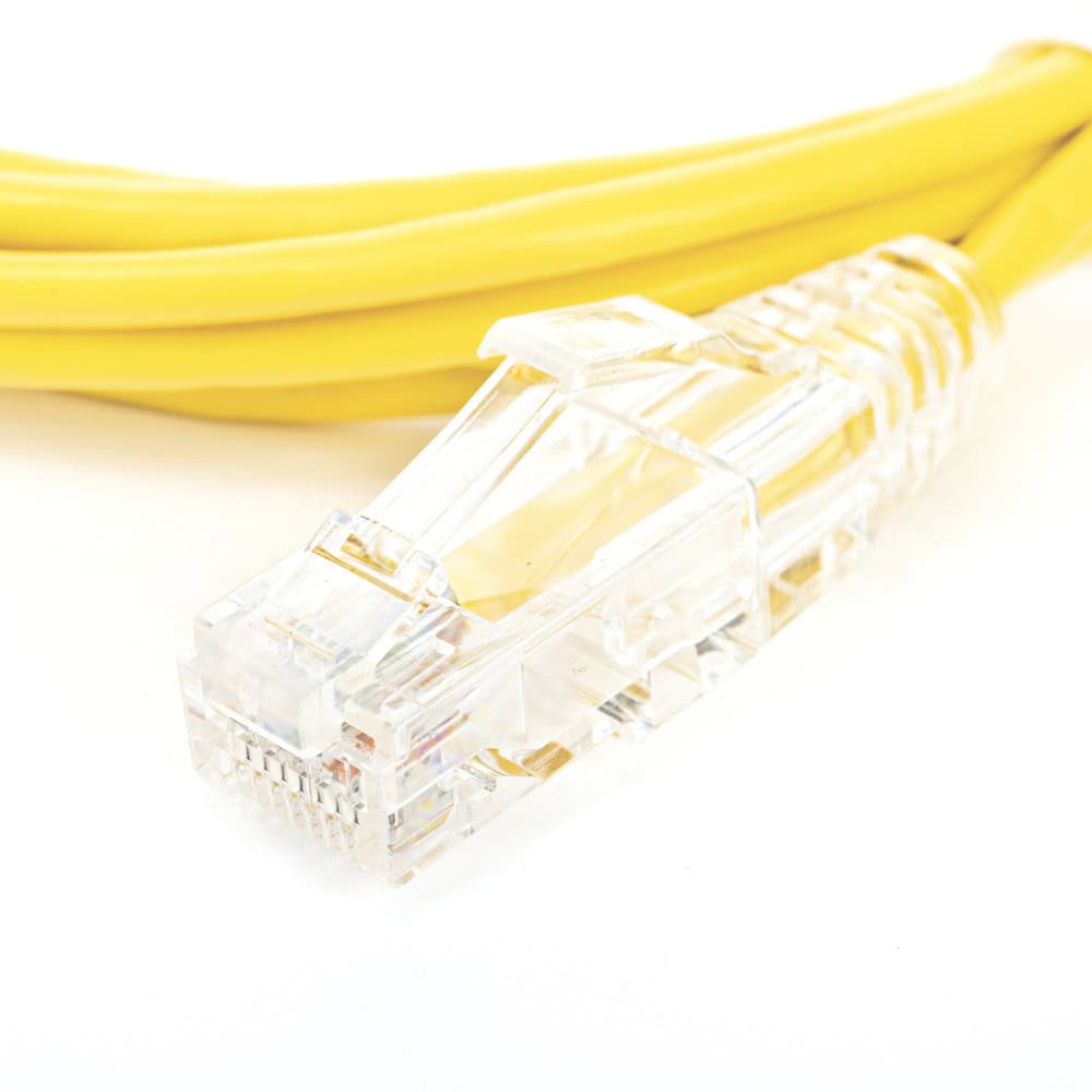 LPUT6100YE28-AD-1-l Cable de Parcheo Slim UTP Cat6 - 1 Metro (3.28 Pies), Amarillo, Diámetro Reducido (28 AWG) LP-UT6-100-YE-28 5
