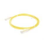 Cable de Parcheo Slim UTP Cat6 - 1 Metro (3.28 Pies), Amarillo, Diámetro Reducido (28 AWG) LPUT6100YE28-LAT-DER-l