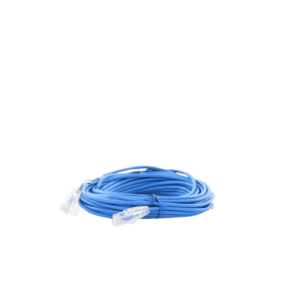 LPUT6A1000BU28-AD-1-l Cable de Parcheo Slim UTP Cat6A - 10 Metros (32.81 Pies) Azul, Diámetro Reducido (28 AWG) LP-UT6A-1000-BU28 2