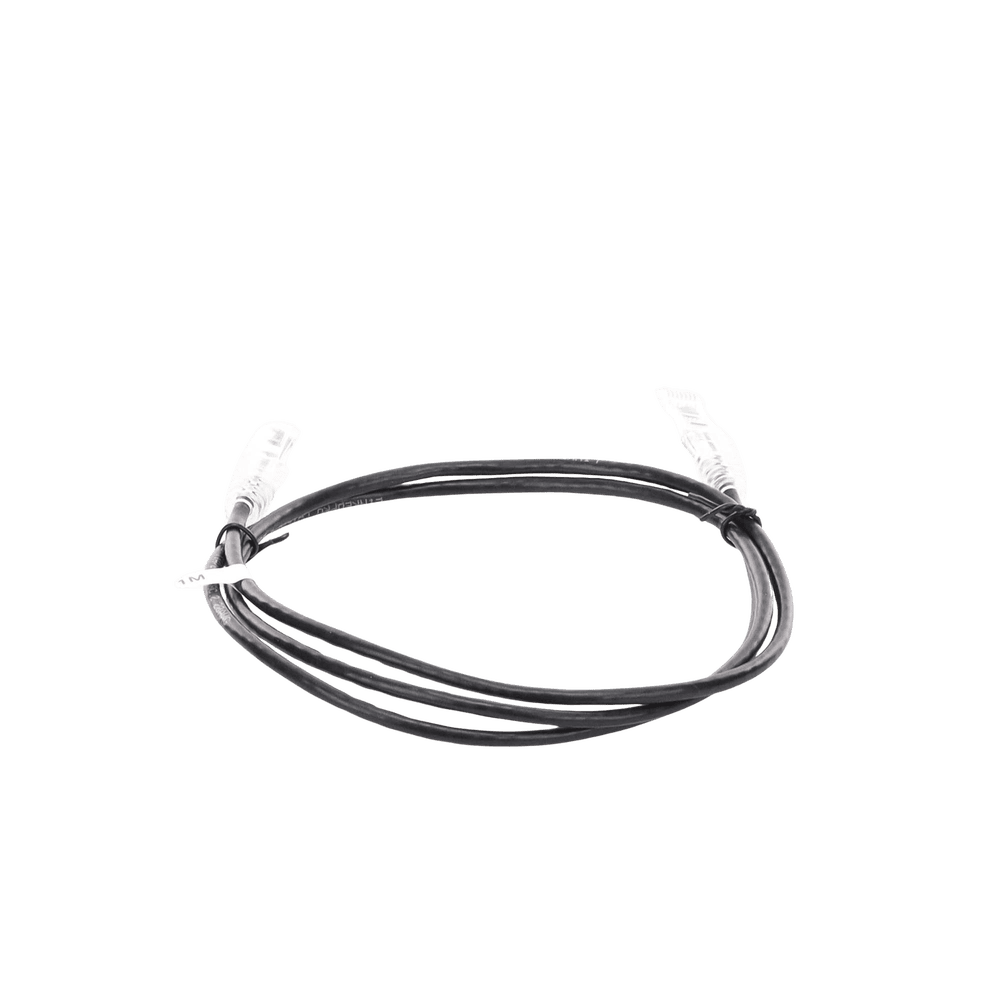 LPUT6A100BK28-AD-2-l Cable de Parcheo Slim UTP Cat6A - 1 Metro (3.28 Pies) Negro, Diámetro Reducido (28 AWG) LP-UT6A-100-BK28 3