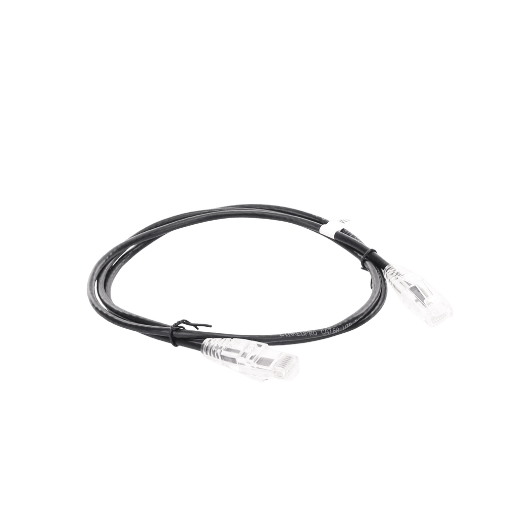 LPUT6A100BK28-AD-4-l Cable de Parcheo Slim UTP Cat6A - 1 Metro (3.28 Pies) Negro, Diámetro Reducido (28 AWG) LP-UT6A-100-BK28 5