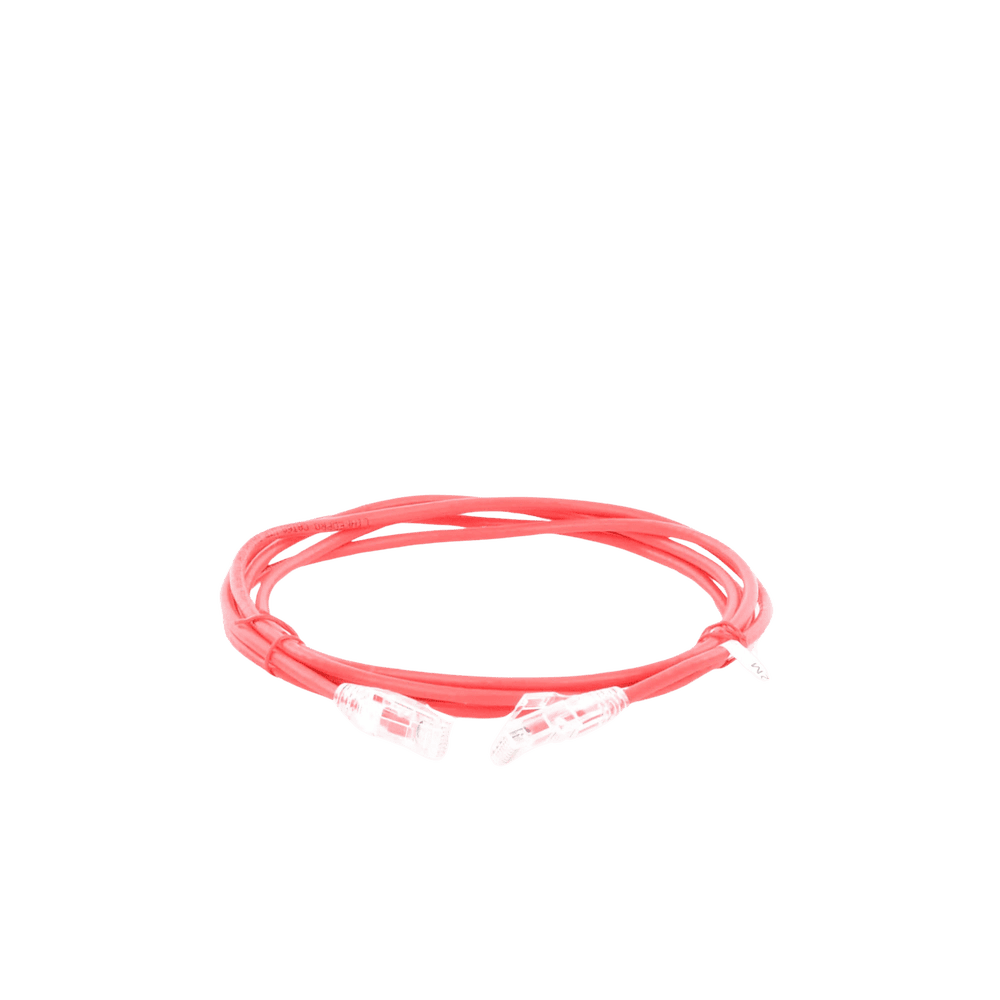 LPUT6A200RD28-AD-3-l Cable de Parcheo Slim UTP Cat6A - 2 Metros (6.56 Pies) Rojo, Diámetro Reducido (28 AWG) LP-UT6A-200-RD28 4
