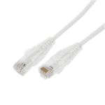 Cable de Parcheo Slim UTP Cat6A - 5 Metros (16.40 Pies) Blanco, Diámetro Reducido (28 AWG) LPUT6A500WH28-l