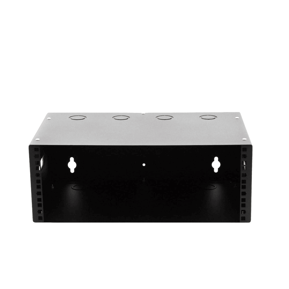 LPWR50304U-AD-2-l Gabinete para Montaje en Pared liviano, 4 Unidades de rack, Profundidad máxima de trabajo 250 mm, Se envía el Gabinete Armado. LPWR50304U 2