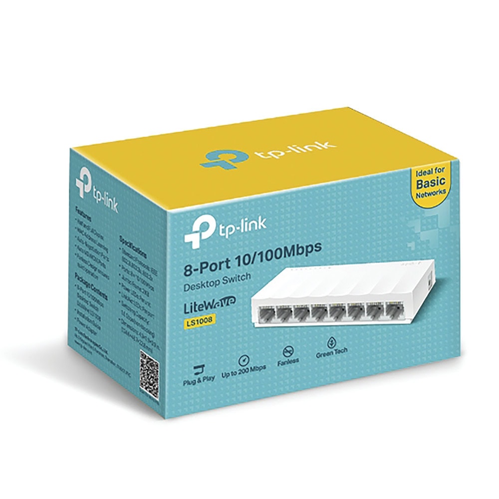 LS1008-AD-5-l Switch para escritorio 8 puertos 10/100Mbps LS1008 3