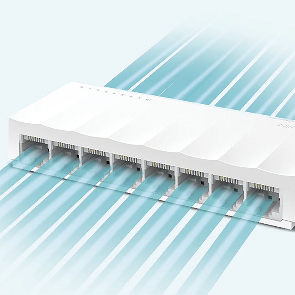 LS1008-AD-6-l Switch para escritorio 8 puertos 10/100Mbps LS1008 4