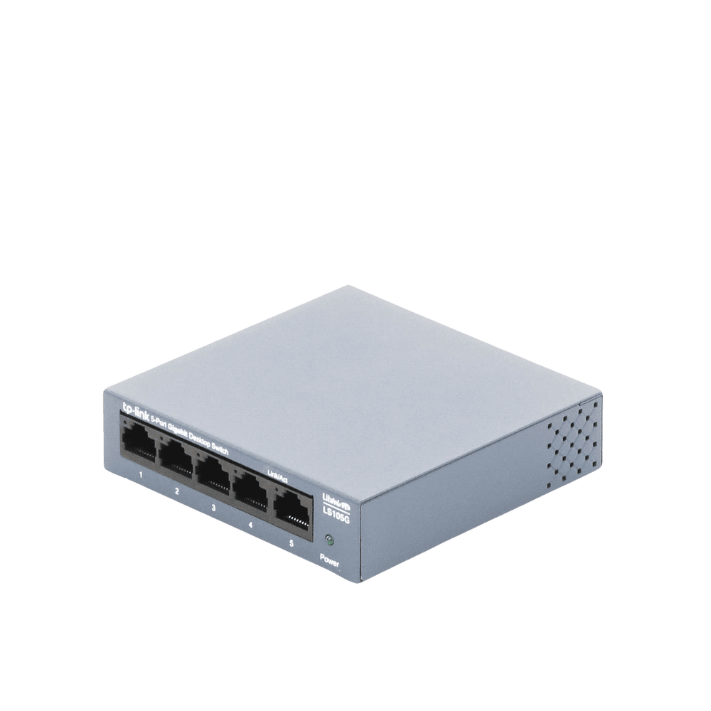 LS105G-AD-4-l Switch de escritorio Gigabit de 5 puertos 10/100/1000Mbps, carcasa metálica LS105G 5