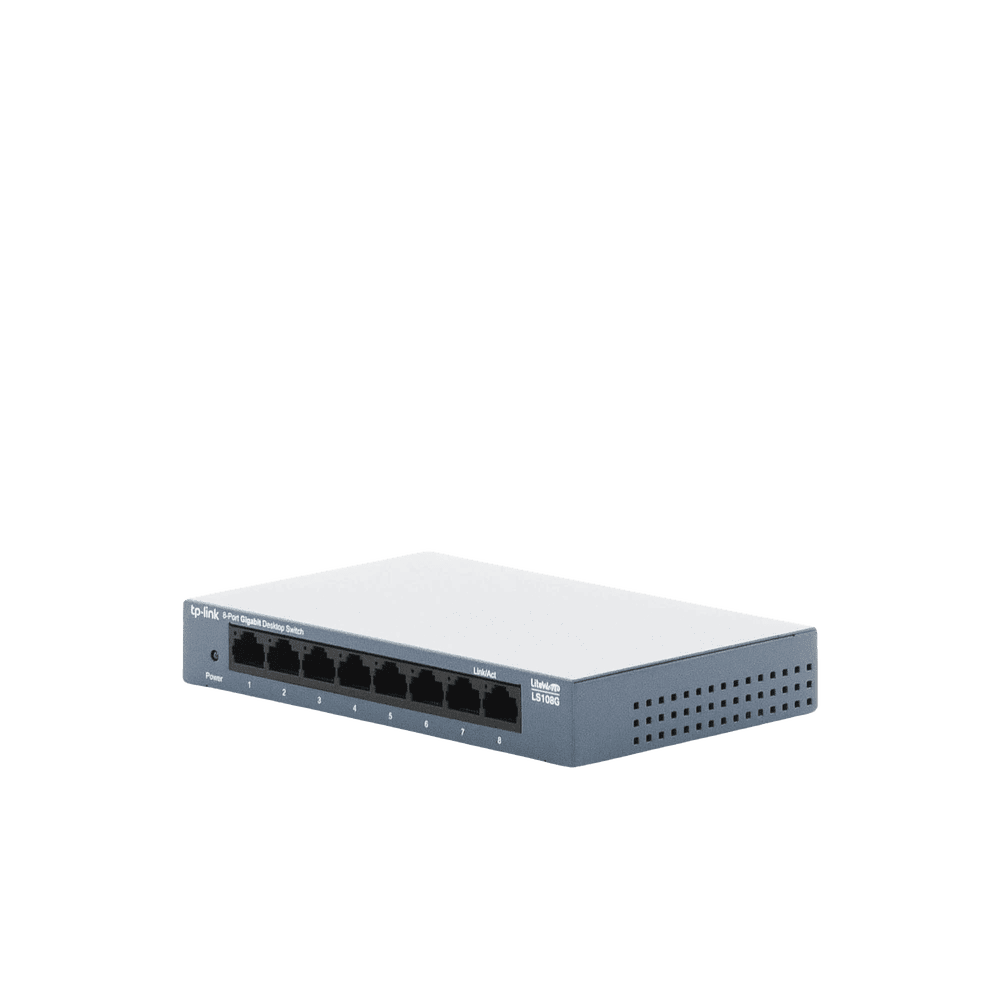 LS108G-AD-4-l Switch de escritorio Gigabit de 8 puertos 10/100/1000Mbps, carcasa metálica LS108G 5