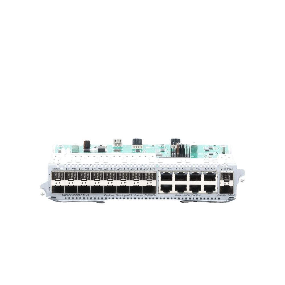 M600016SFP8GT2XS-AD-2-l Tarjeta switch de 16 puertos SFP y 8 RJ45 Gigabit para RG-NBS6002 M6000-16SFP8GT2XS 3