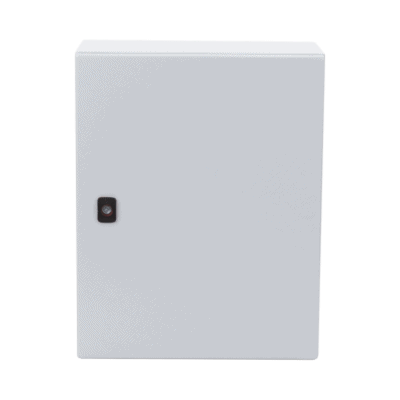 Gabinete de Uso Exterior NEMA 4/12; IP66; IK10, 500 x 400 x 260 mm, De Acero, Color Gris Claro