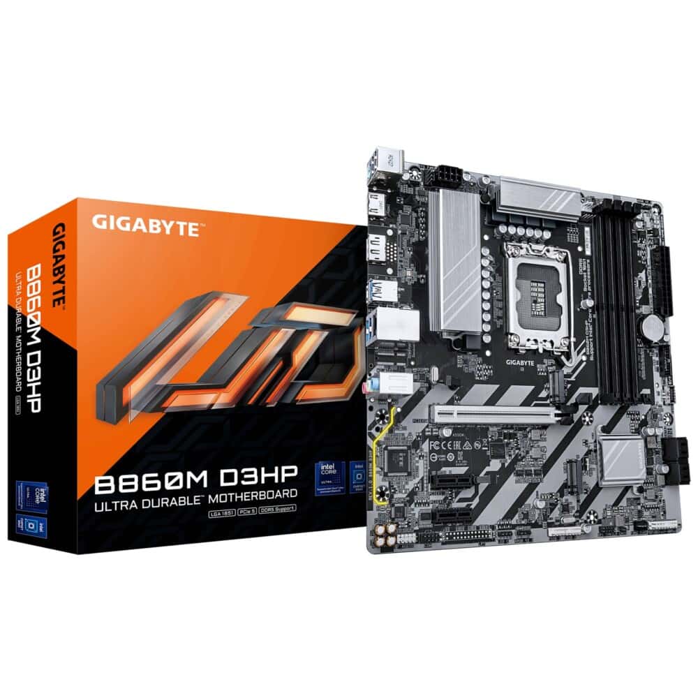 Motherboards GIGABYTE B860M D3HP, DDR5, 256 GB, Intel, Micro ATX B860M D3HP 1