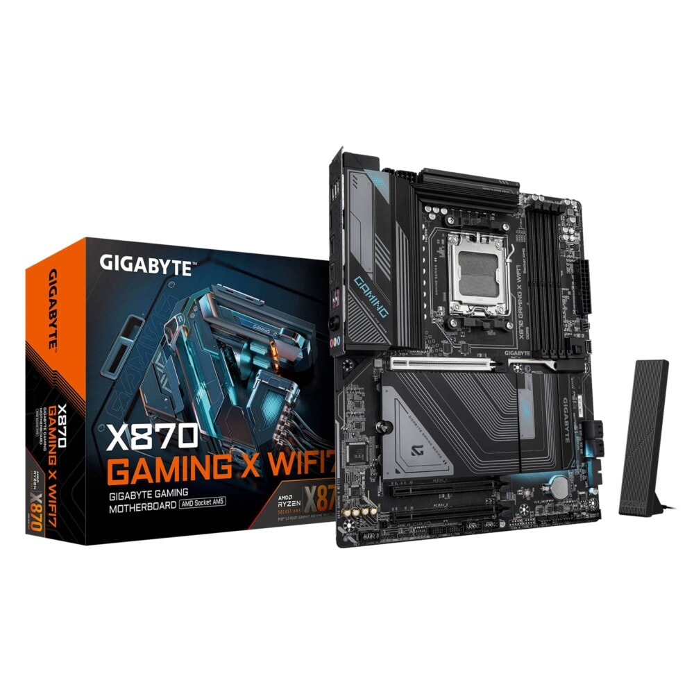 TARJETA MADRE ATX GIGABYTE X870 GAMING X WIFI7, DDR5, 256 GB, AM5, PARA AMD X870 GAMING X WIFI7 1