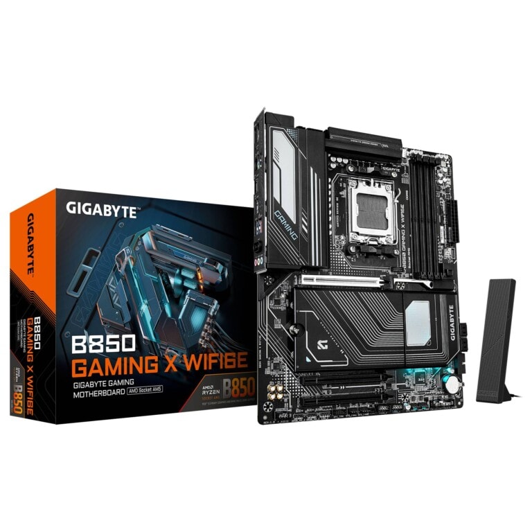 TARJETA MADRE GIGABYTE ATX B850 GAMING X WIFI6E, DDR5, AM5, 256 GB, PARA AMD