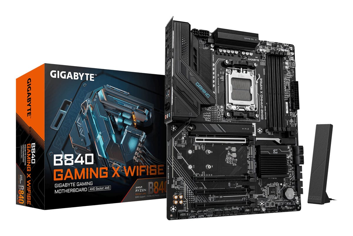 TARJETA MADRE GIGABYTE ATX B840 GAMING X WF6E, DDR5, AM5, 256 GB, PARA AMD MBDGIG5660_full