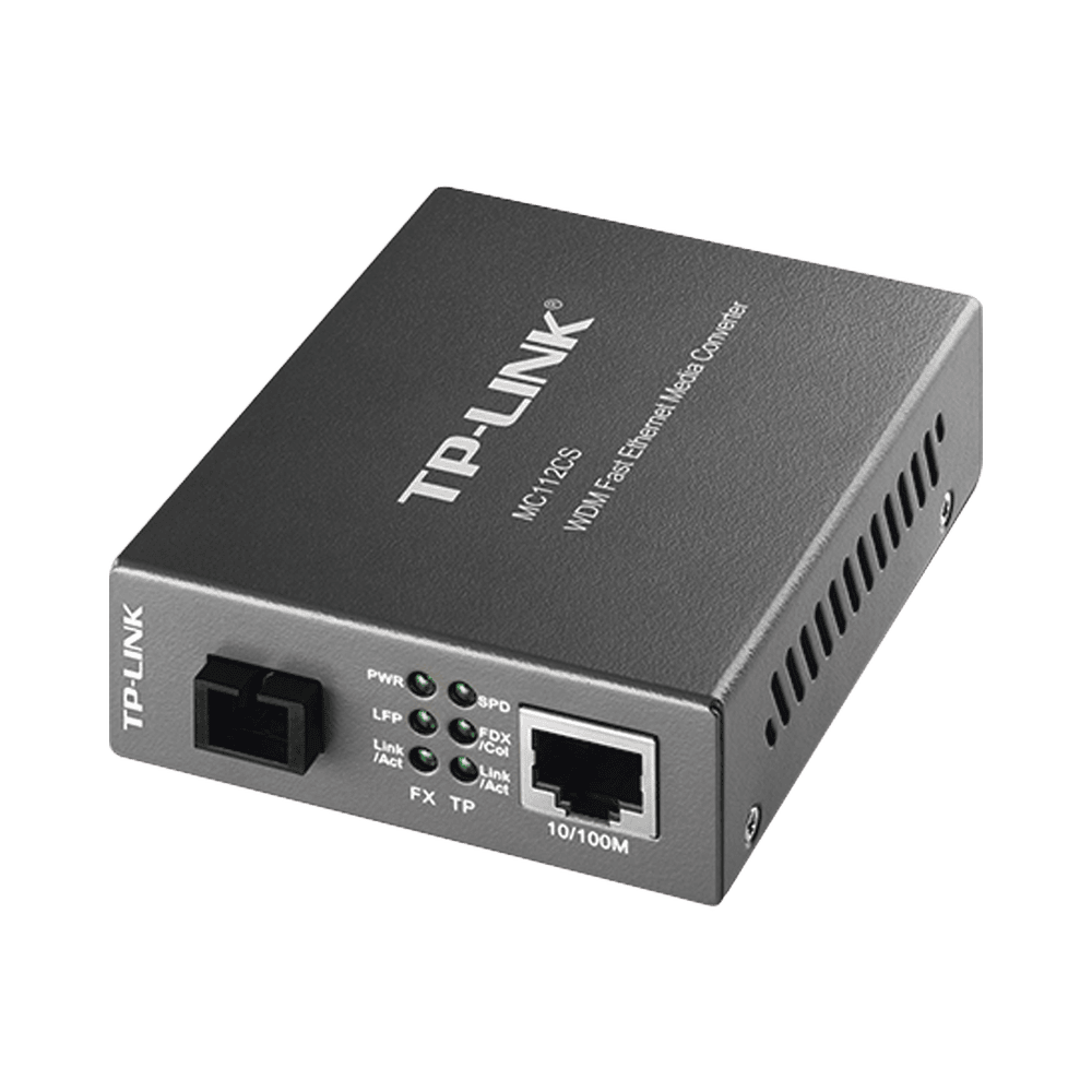 MC112CS-l Convertidor Fibra Óptica WDM Monomodo / 1 puerto RJ45 10/100 Mbps / 1 puerto SC/UPC 100 Mbps / Hasta 20 Km / Para su Funcionamiento Requiere el Modelo MC111CS / Plug and Play MC112CS 1