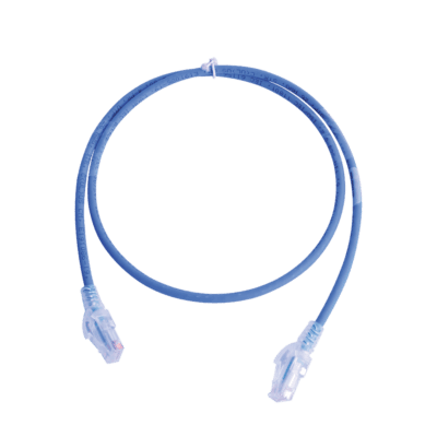 Patch Cord MC5 Modular Cat5e UTP, CM/LS0H, 0.91 Metros (3 Pies), Color Azul, Versión Bulk (Sin Empaque Individual)