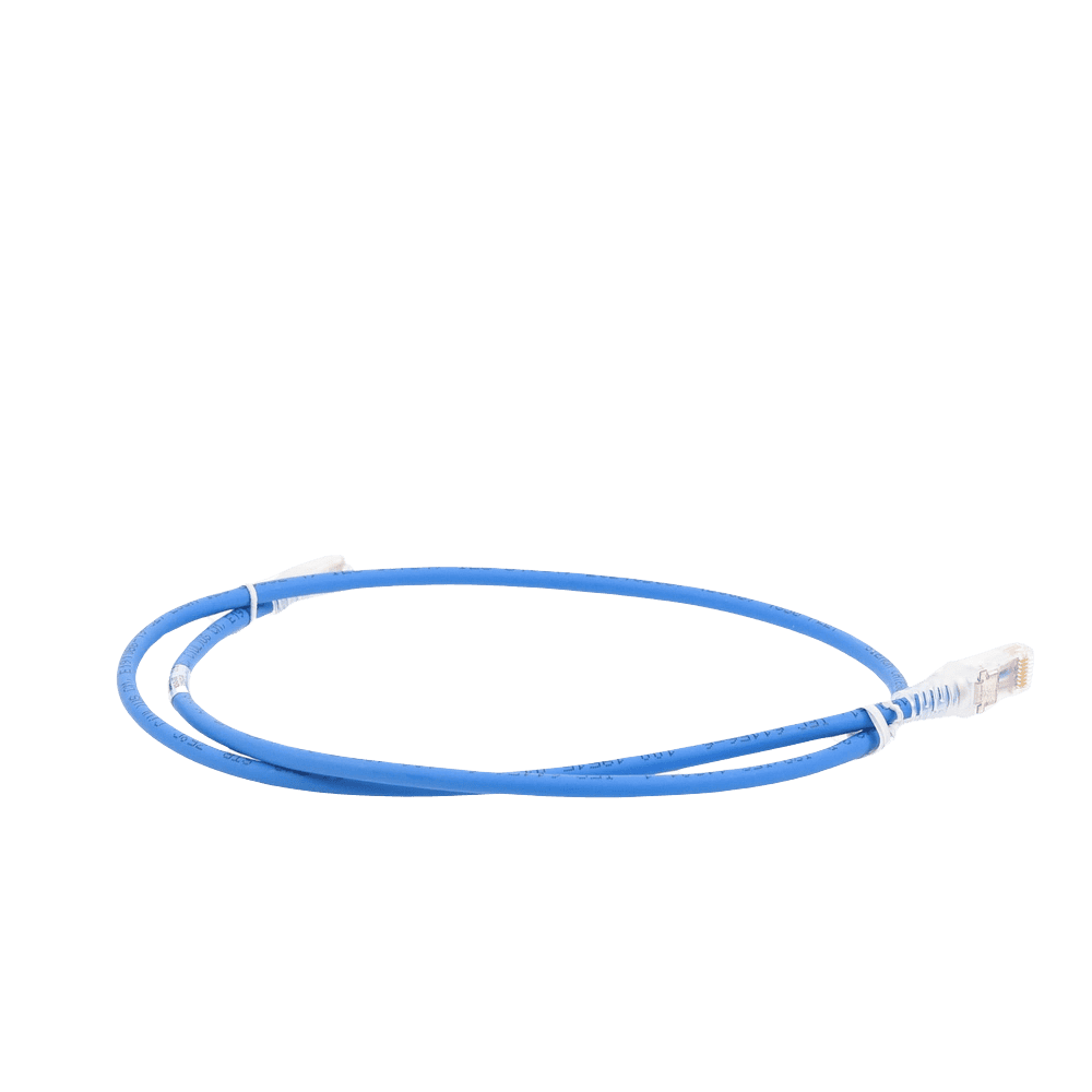 MC50706B-AD-1-l Patch Cord MC5 Modular Cat5e UTP, CM/LS0H, 2.13 Metros (7 Pies), Color Azul, Versión Bulk (Sin Empaque Individual) MC5-07-06B 5