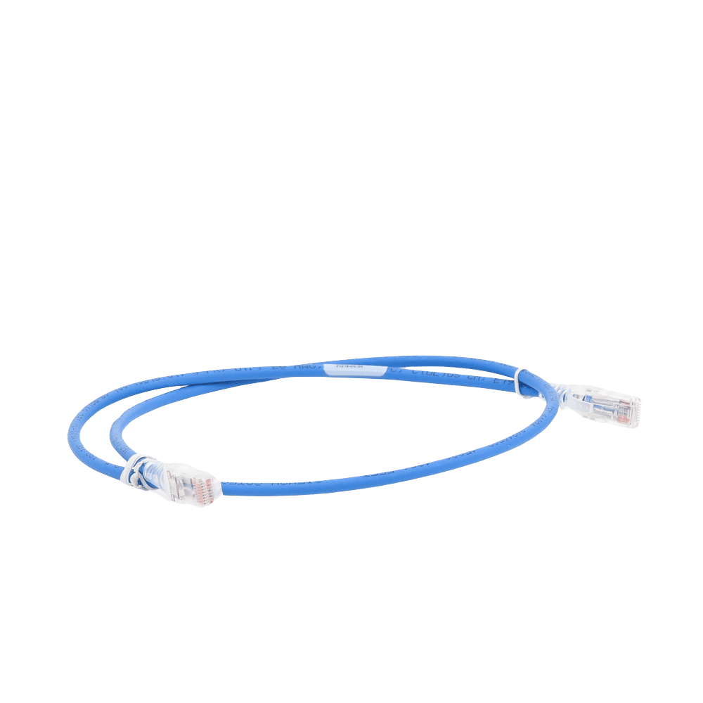 MC50706B-LAT-DER-l Patch Cord MC5 Modular Cat5e UTP, CM/LS0H, 2.13 Metros (7 Pies), Color Azul, Versión Bulk (Sin Empaque Individual) MC5-07-06B 4