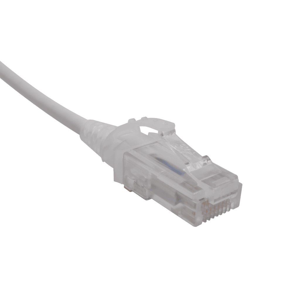 MC6030228-AD-1-l Patch Cord MC6 Modular Cat6 UTP, CM/LS0H, 0.91 Metros (3 Pies), Color Blanco, Diámetro Reducido (28AWG) MC6-03-0228 2