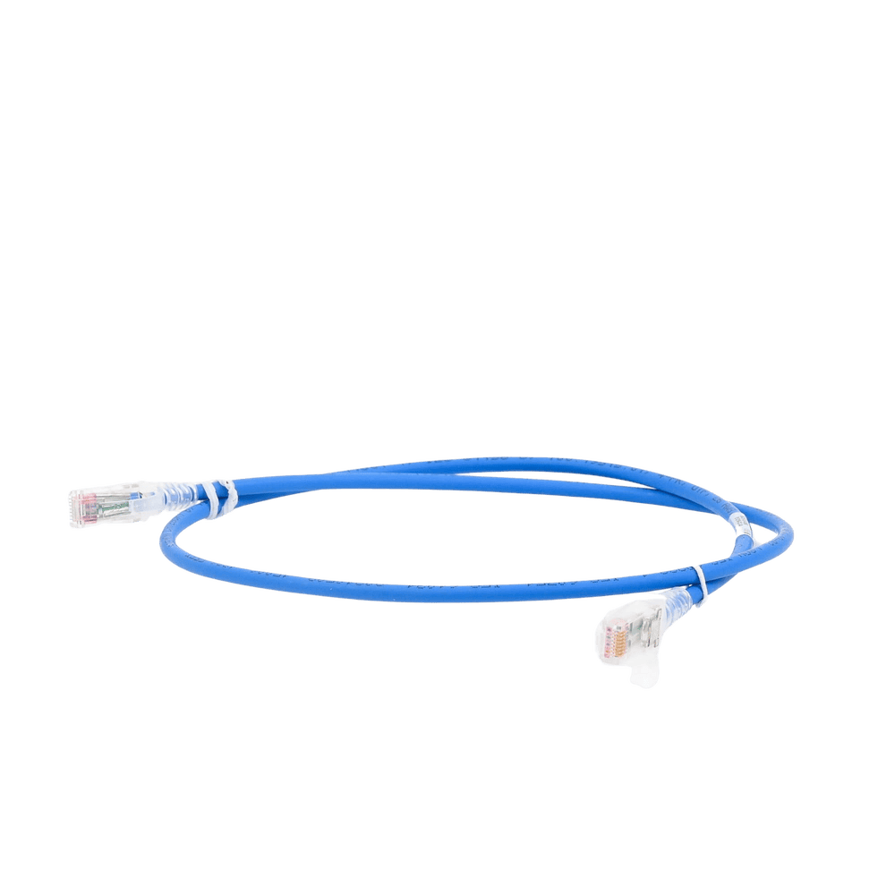 MC60306B-AD-1-l Patch Cord MC6 Modular Cat6 UTP, CM/LS0H, 0.91 Metros (3 Pies), Color Azul, Versión Bulk (Sin Empaque Individual) MC6-03-06B 2