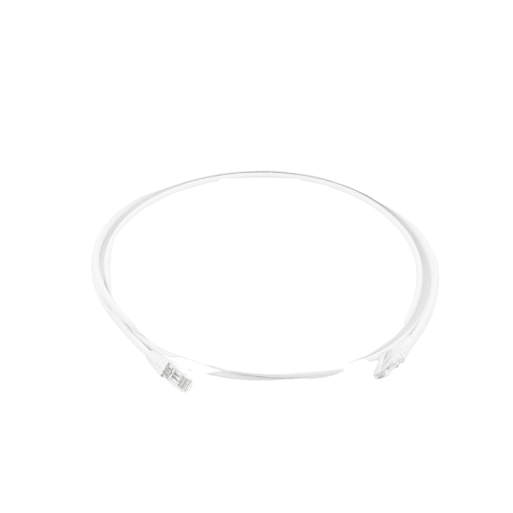 MC6050228-AD-3-l Patch Cord MC6 Modular Cat6 UTP, CM/LS0H, 1.52 Metros (5 Pies), Color Blanco, Diámetro Reducido (28AWG) MC6-05-0228 4